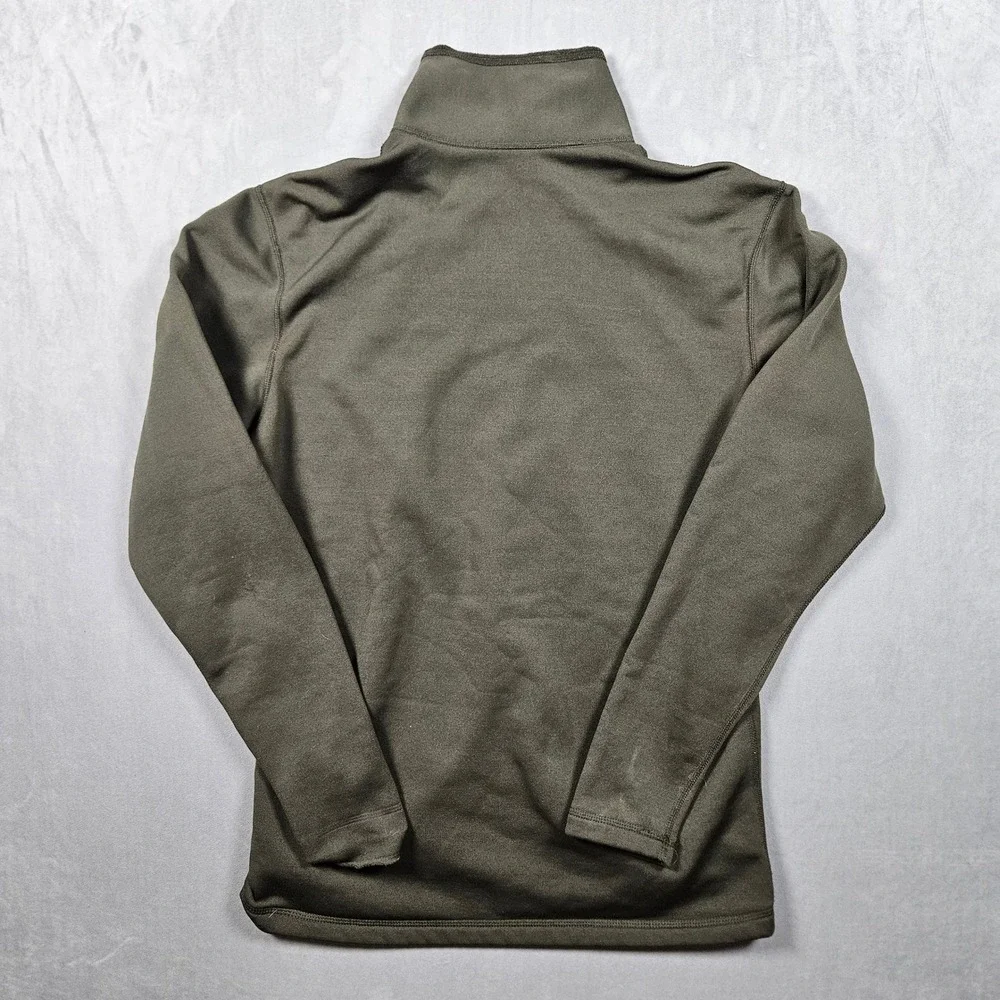 Mountain Hardwear Sweatshirt Mens Medium‎ Green 1/4 Zip Lined Pullover USA Made